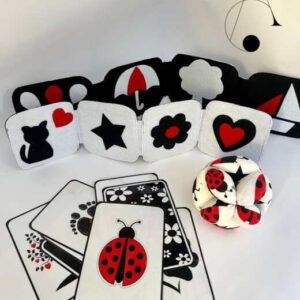 Високо контрастни производи за новороденчиња