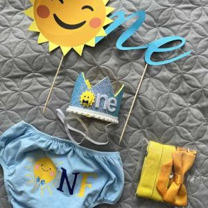 сет за фотосесија/фотографирање за прв роденден