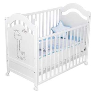 Дрвено креветче (бувче гравура) со додаток за тодлер сам да станува од реветчето BEBES Stella