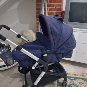 количка CBX Cura silver rims / Blue Moon-navy blue