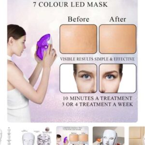 Led mask Erth Beauty - Маска за третман на хормонски акни