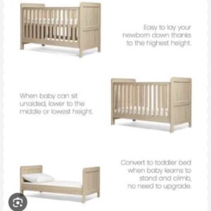 Детско креветче Mothercare Middleton Cot Bed – Natural / Pine