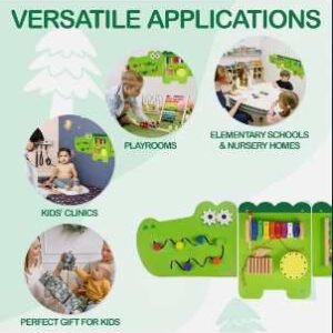 Се продава голем Montessori Busy Board – Крокодил